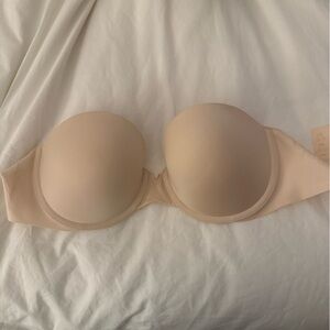 Elegant Cream Strapless Bra